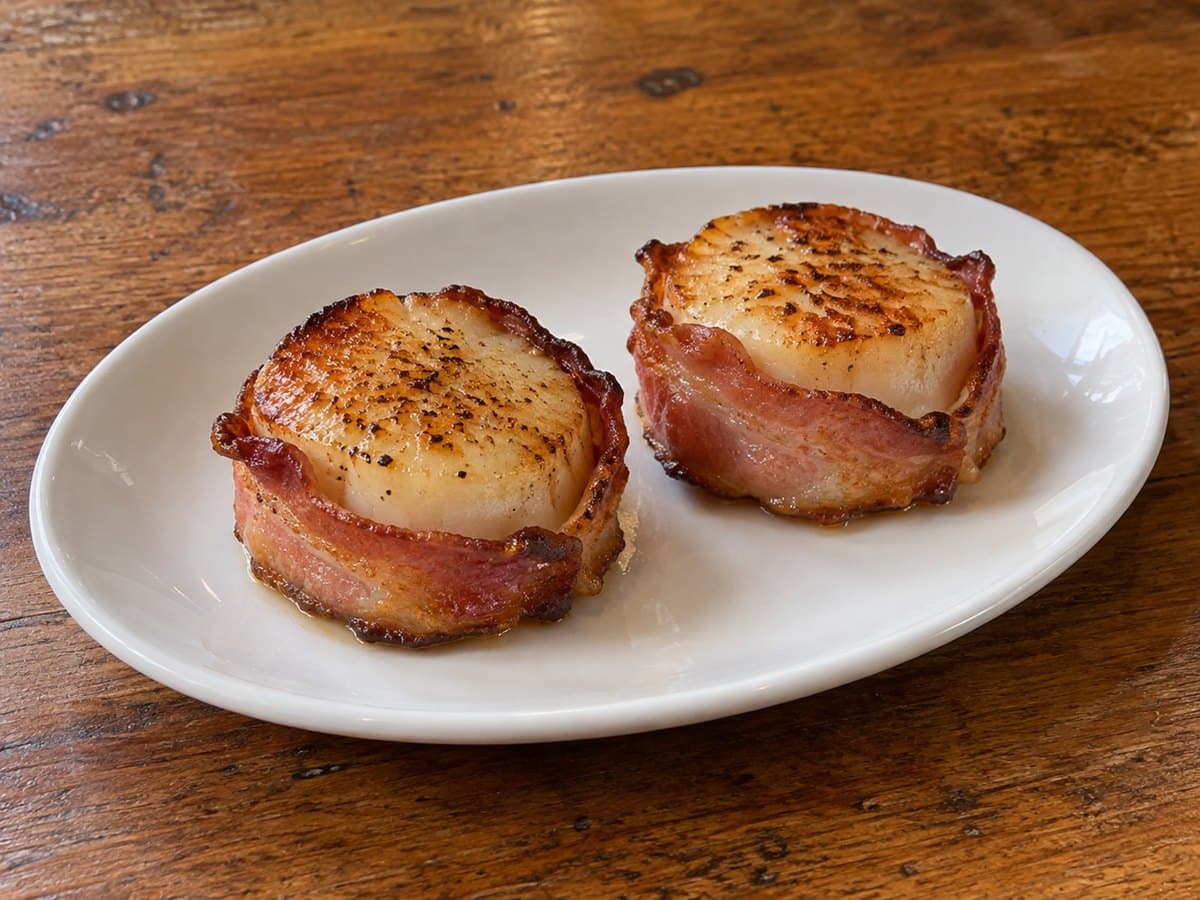 Bacon-Wrapped Sea Scallops