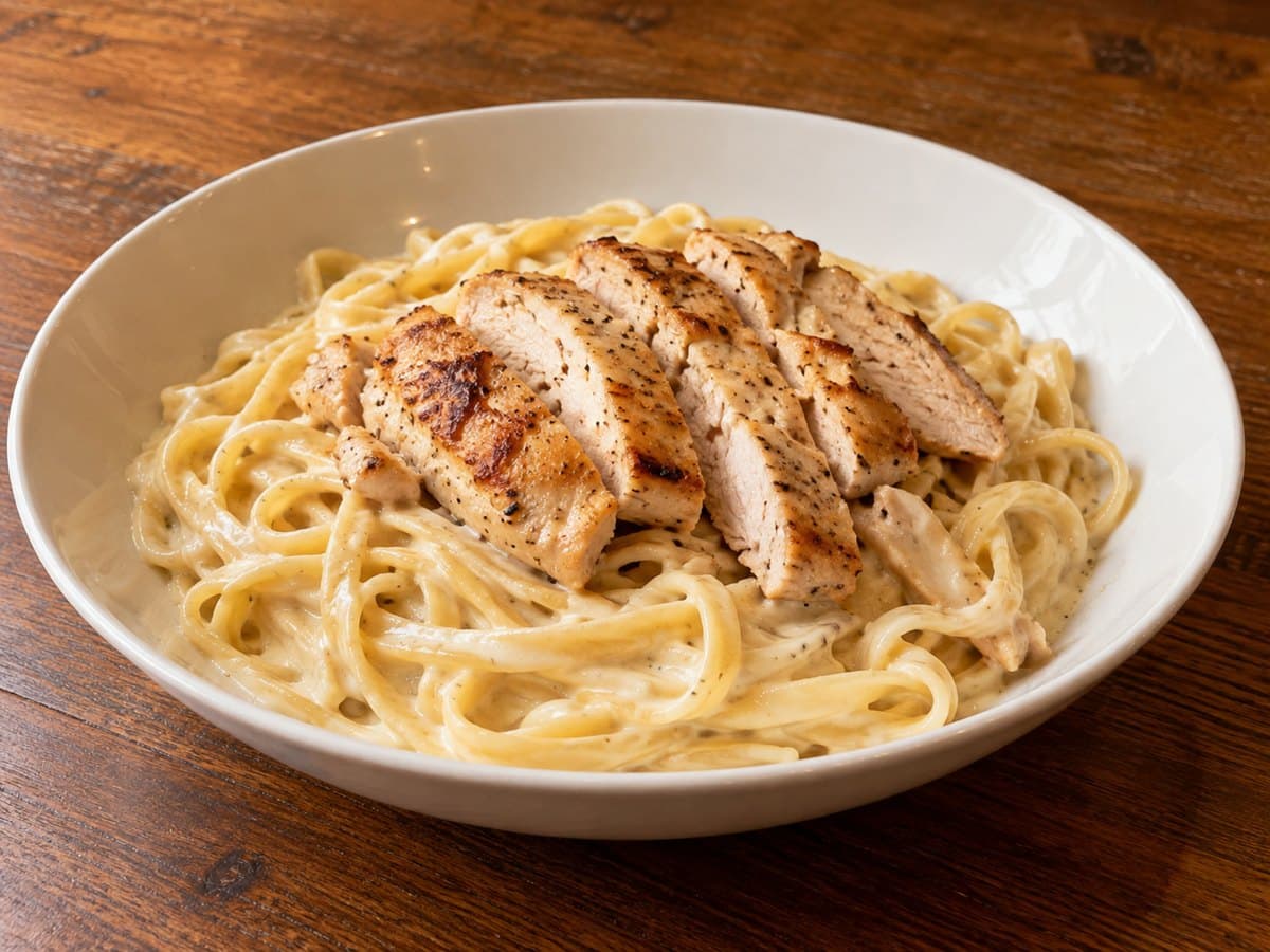 Classic Chicken Linguini Alfredo (full portion)