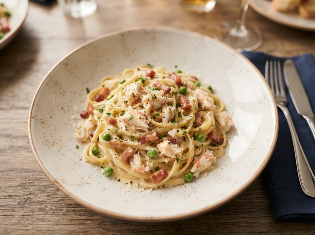 Crab Carbonara