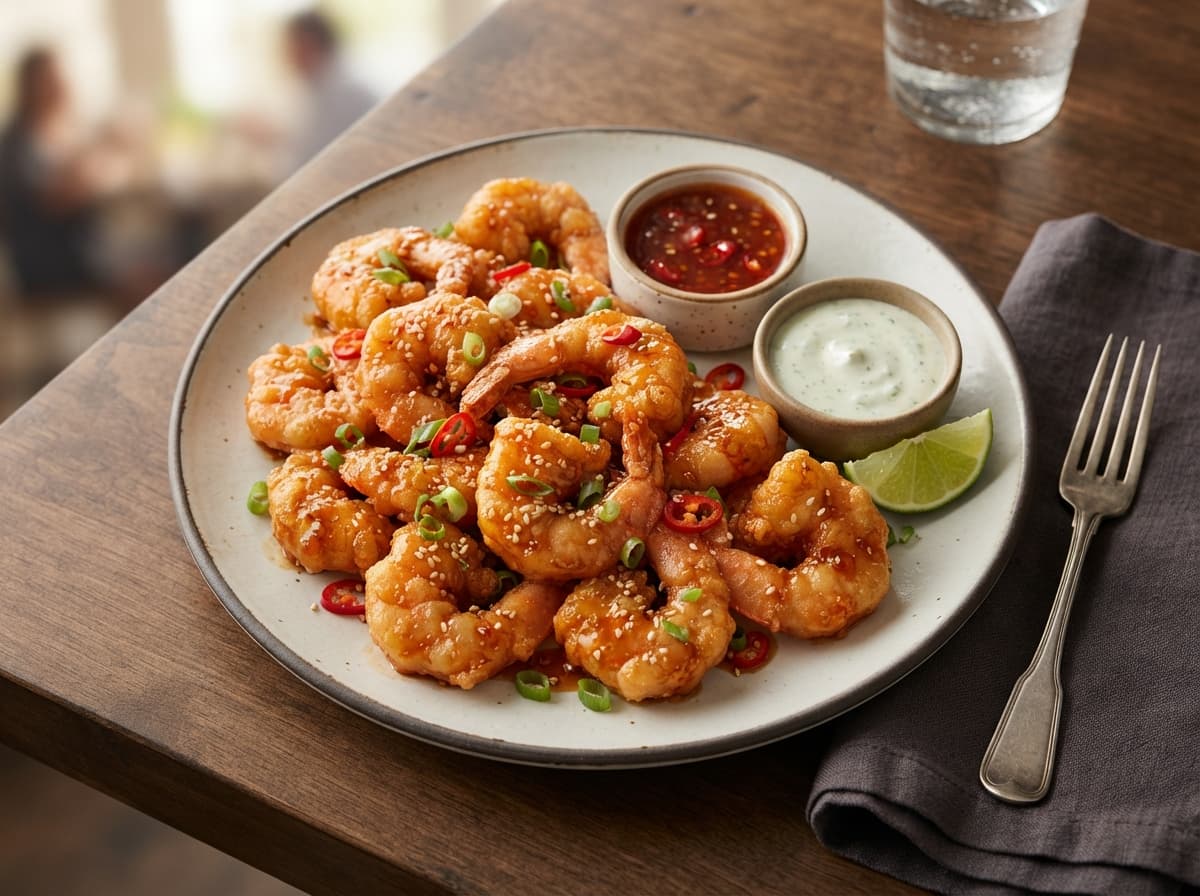 Crunchy Popcorn Shrimp Platter