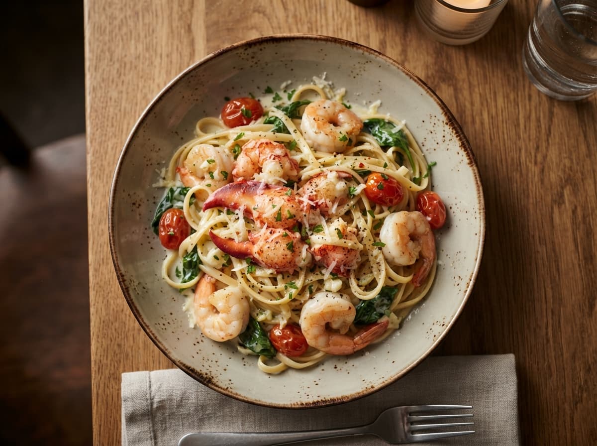 Lobster & Shrimp Linguini