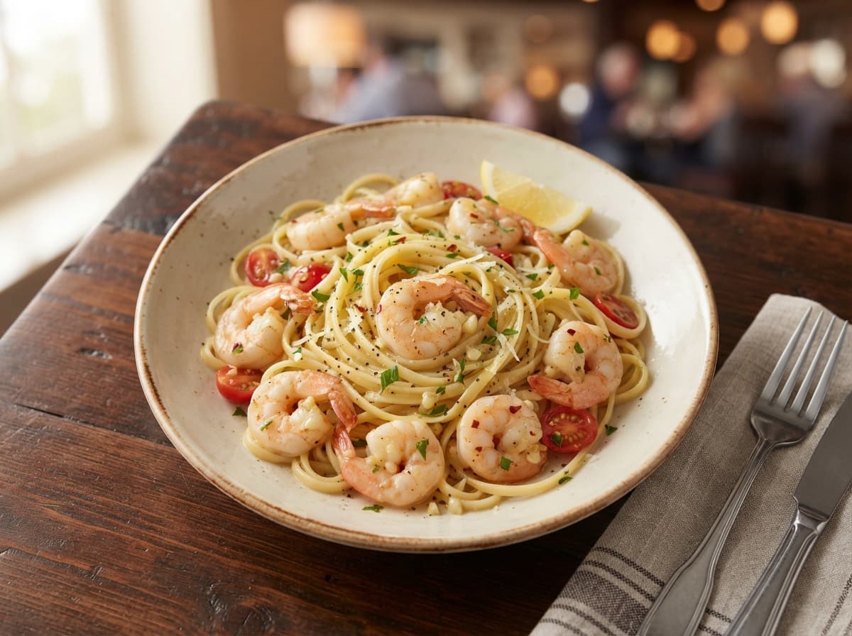 New! Shrimp Scampi Linguini